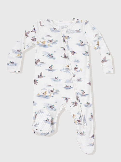 Angel Dear Baby Migrating Mallards 2-Way Zipper Footie