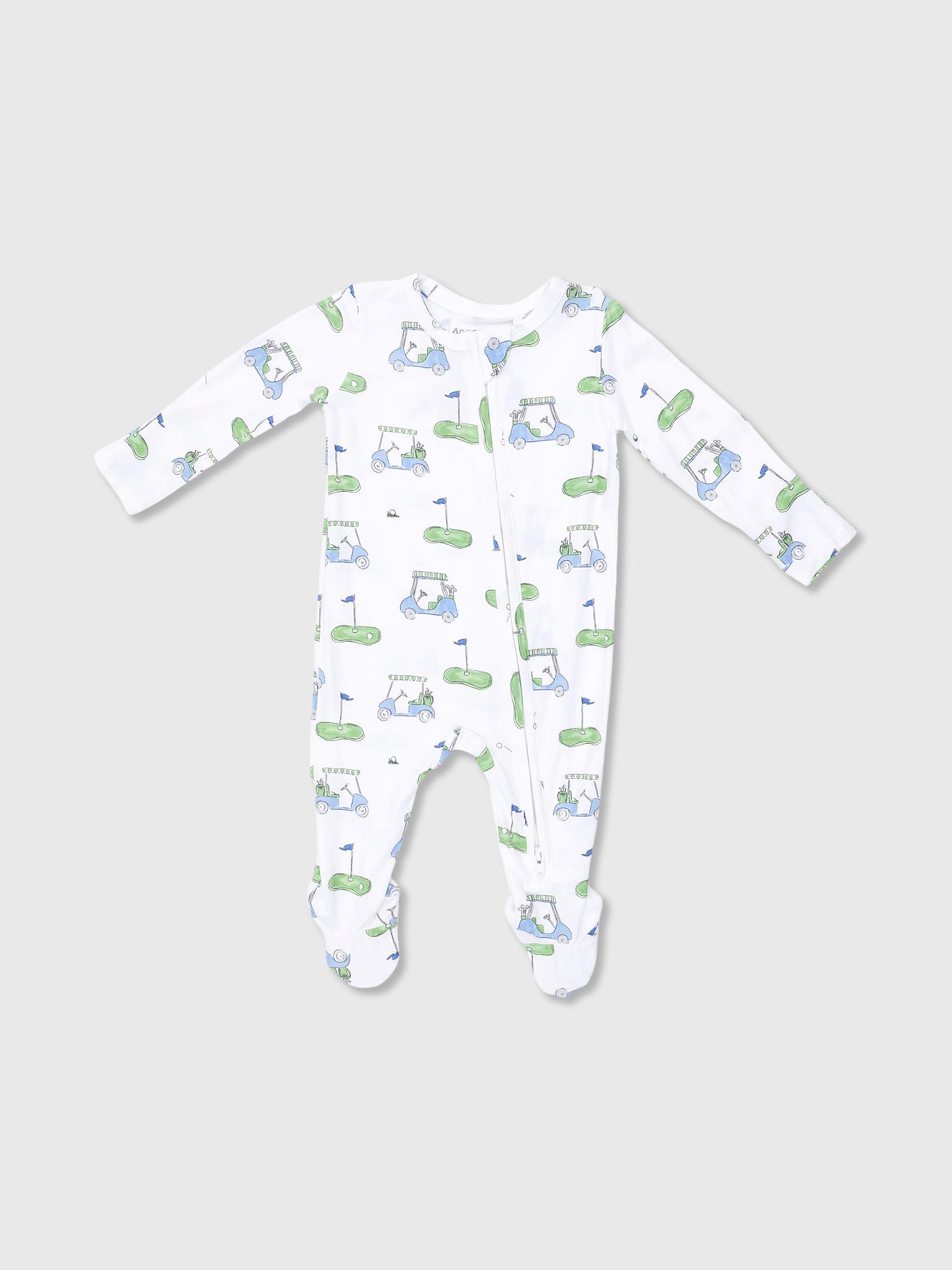 Angel Dear Baby Boys' 2-Way Zipper Footie