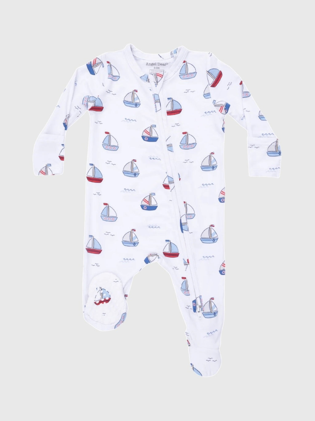 Angel Dear Baby 2-Way Zipper Footie - Saint Bernard