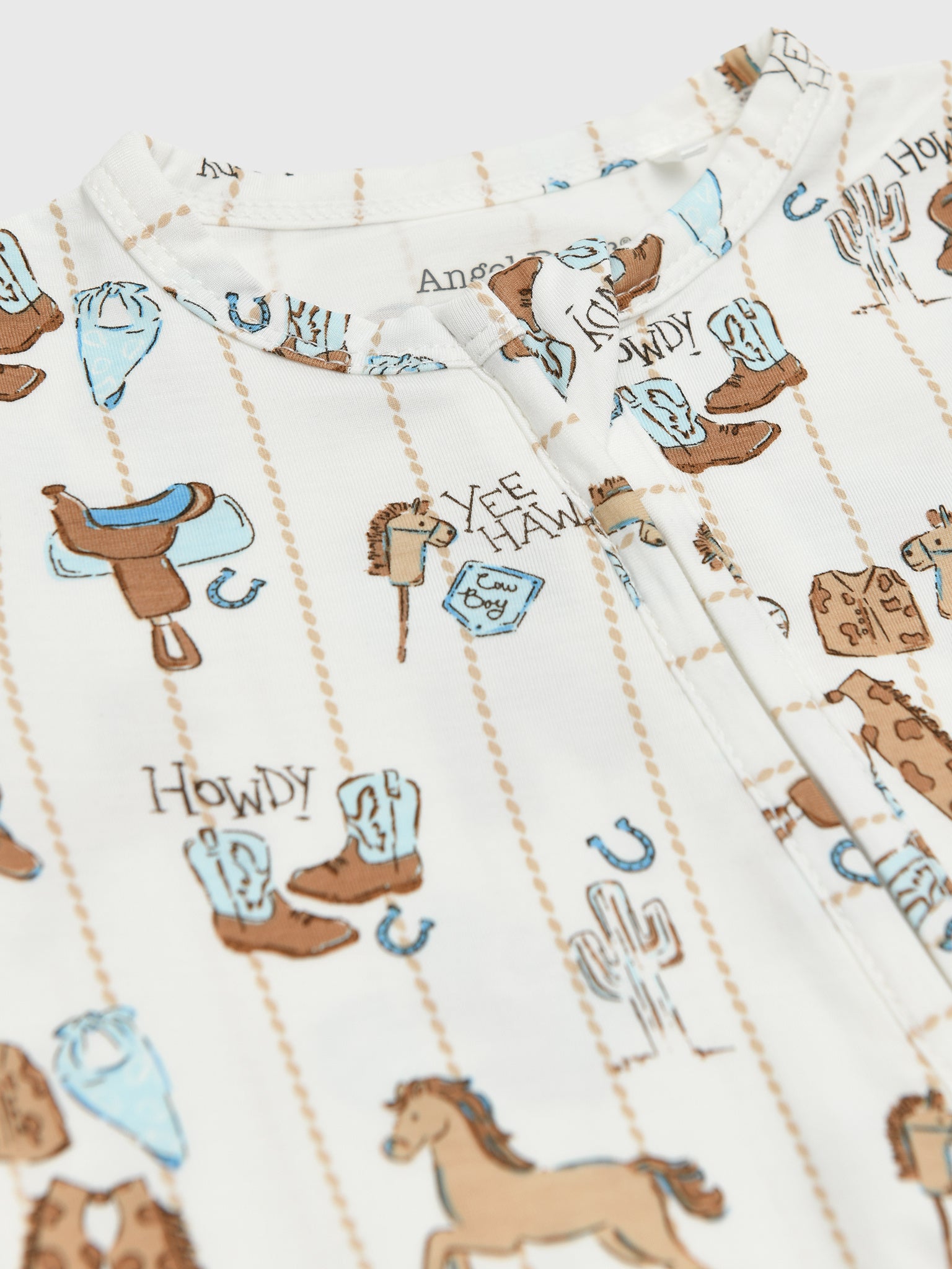 Angel Dear Baby Boys' 2-Way Zipper Footie - Saint Bernard