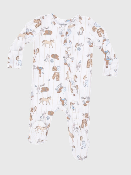 Angel Dear Baby Boys' 2-Way Zipper Footie