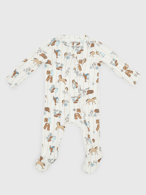 Angel Dear Baby Boys' 2-Way Zipper Footie