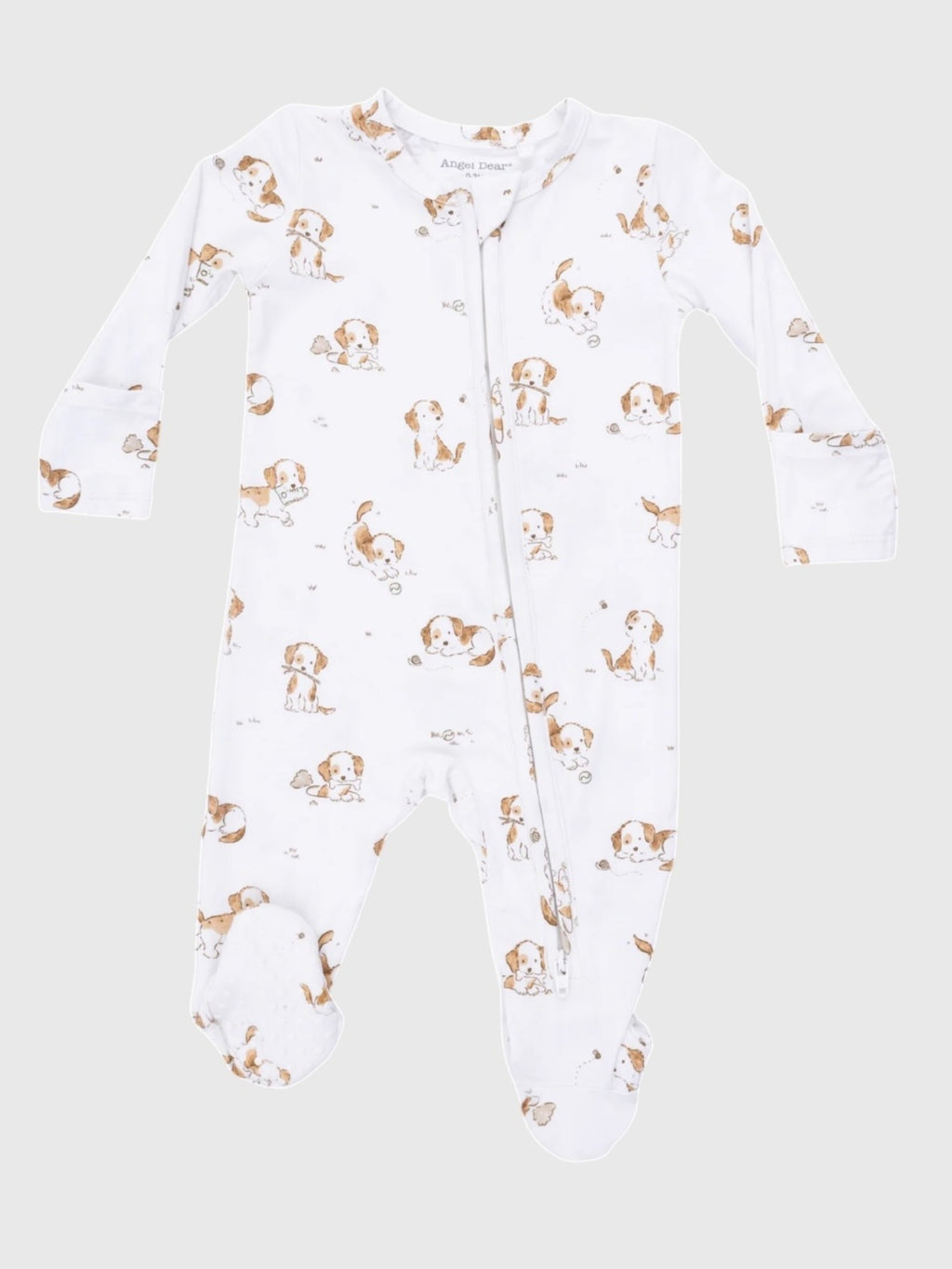 Angel Dear Baby 2-Way Zipper Footie - Saint Bernard