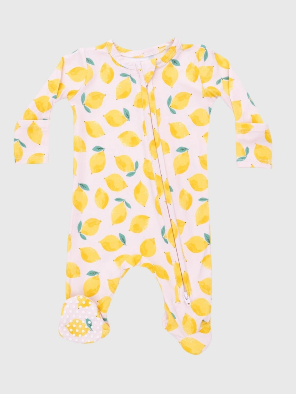 Angel Dear Baby Girls' 2-Way Zipper Footie - Saint Bernard