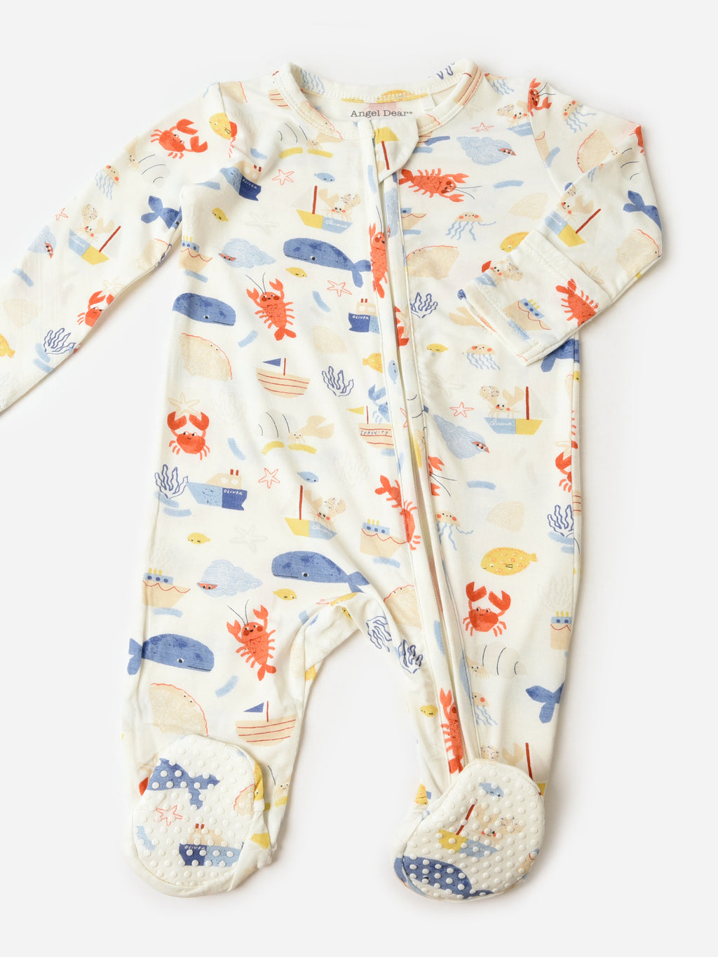 Angel Dear Baby 2-Way Zipper Footie - Saint Bernard