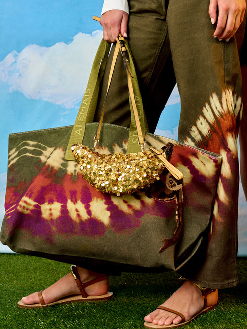 Alemais Safi Textured Patch Beach Tote