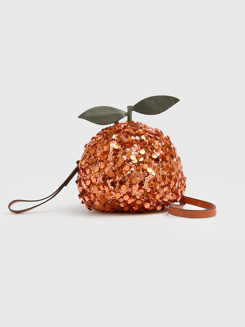 Alemais Orange Embellished Mini Bag