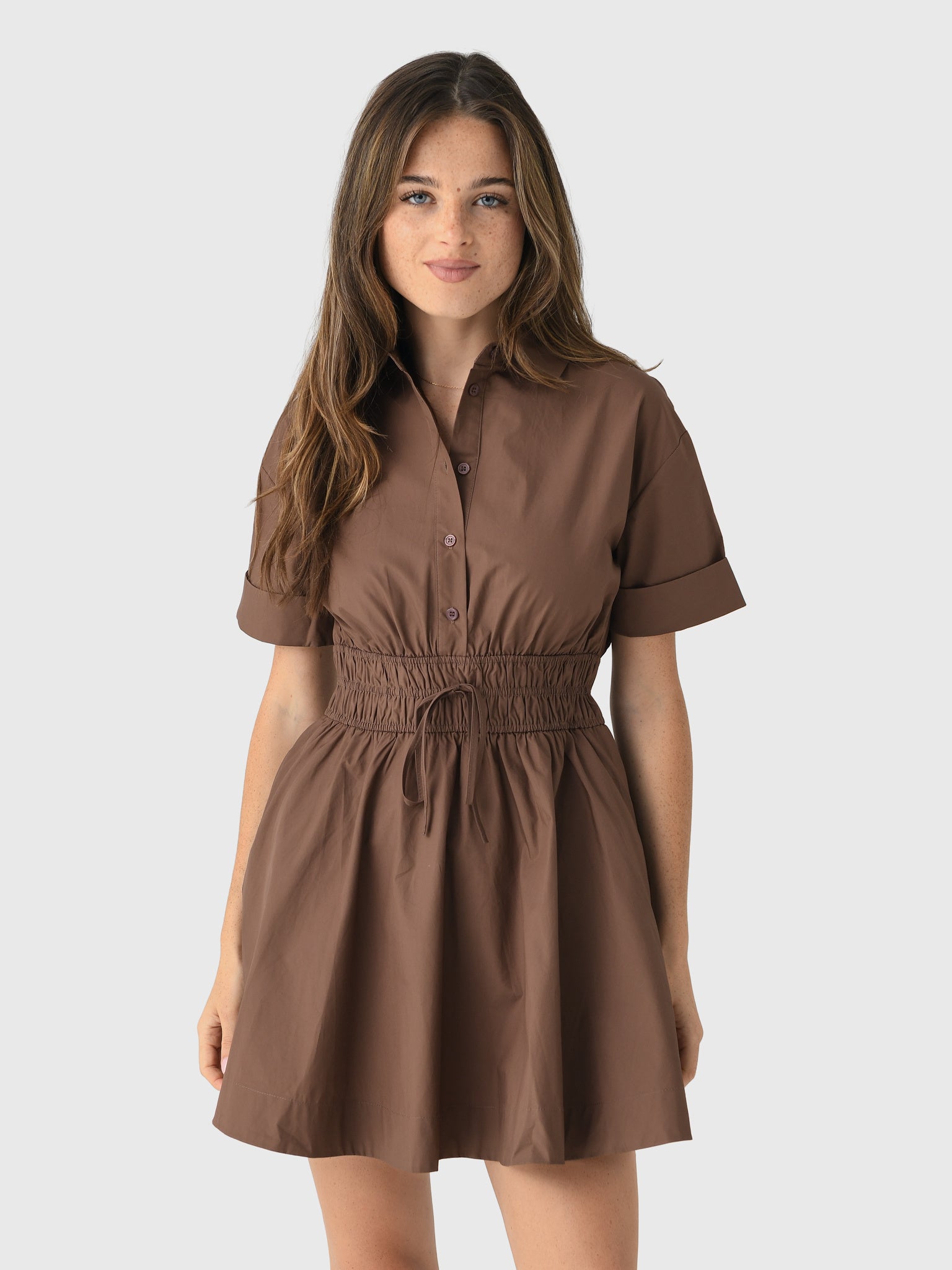 Eche Women's The Anne Dress, 100% , Espresso, 100% Cotton | Size: Medium