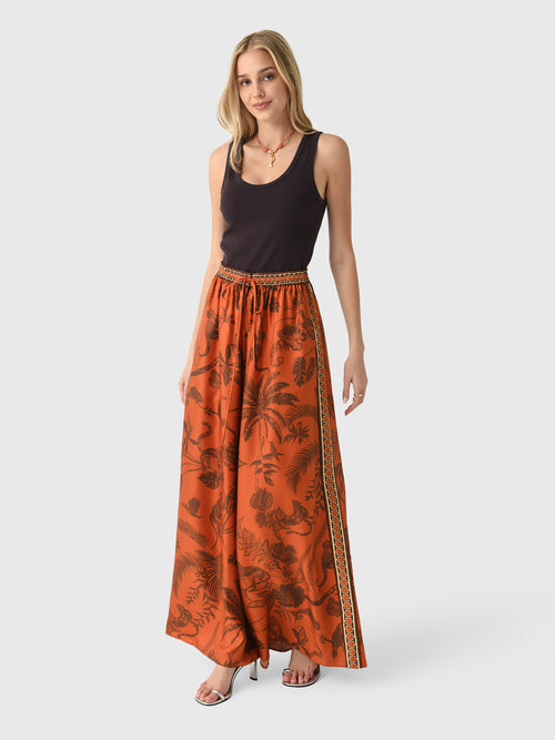 Alemais Women's Monkey Dance Silk Palazzo Pant