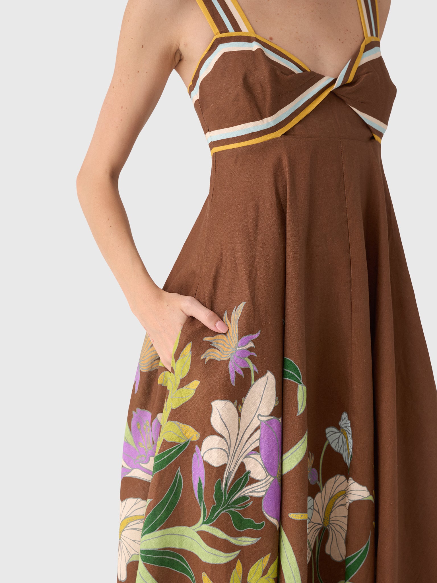 Alemais Women's Alfie Twist Sundress - Saint Bernard