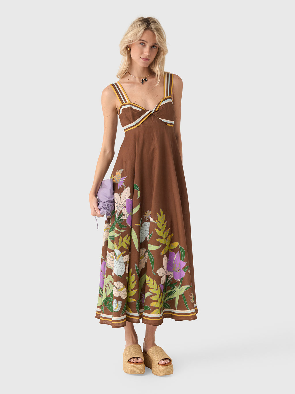 Alemais Women's Alfie Twist Sundress - Saint Bernard