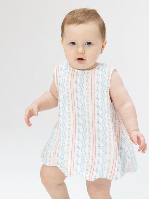 Angel Dear Baby Girls' Scallop Back Top & Bloomer Set