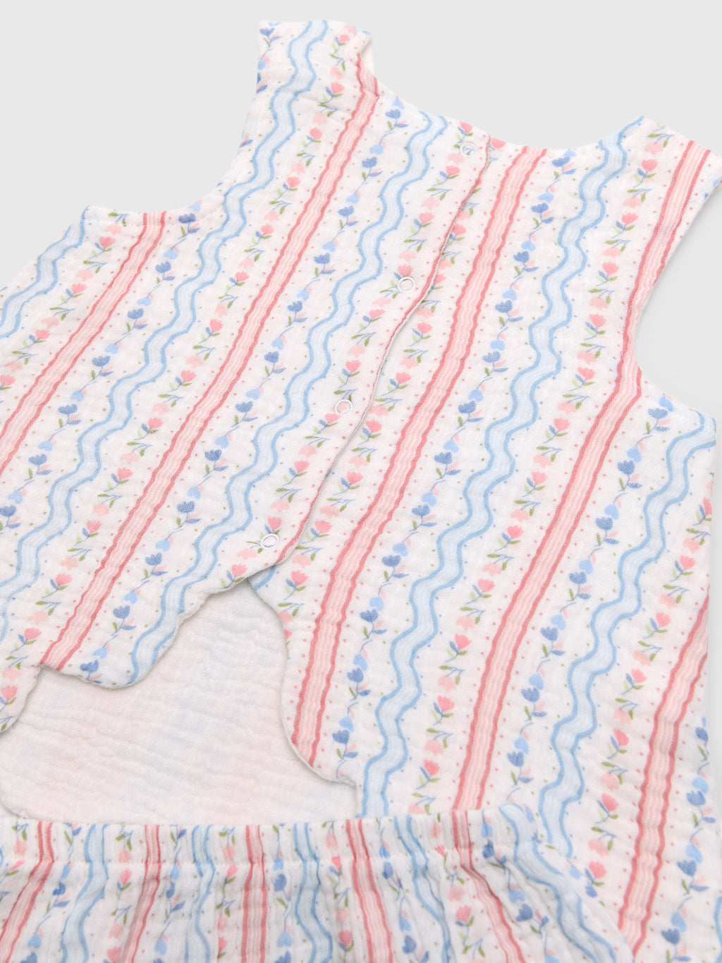 Angel Dear Baby Girls' Scallop Back Top & Bloomer Set - Saint Bernard