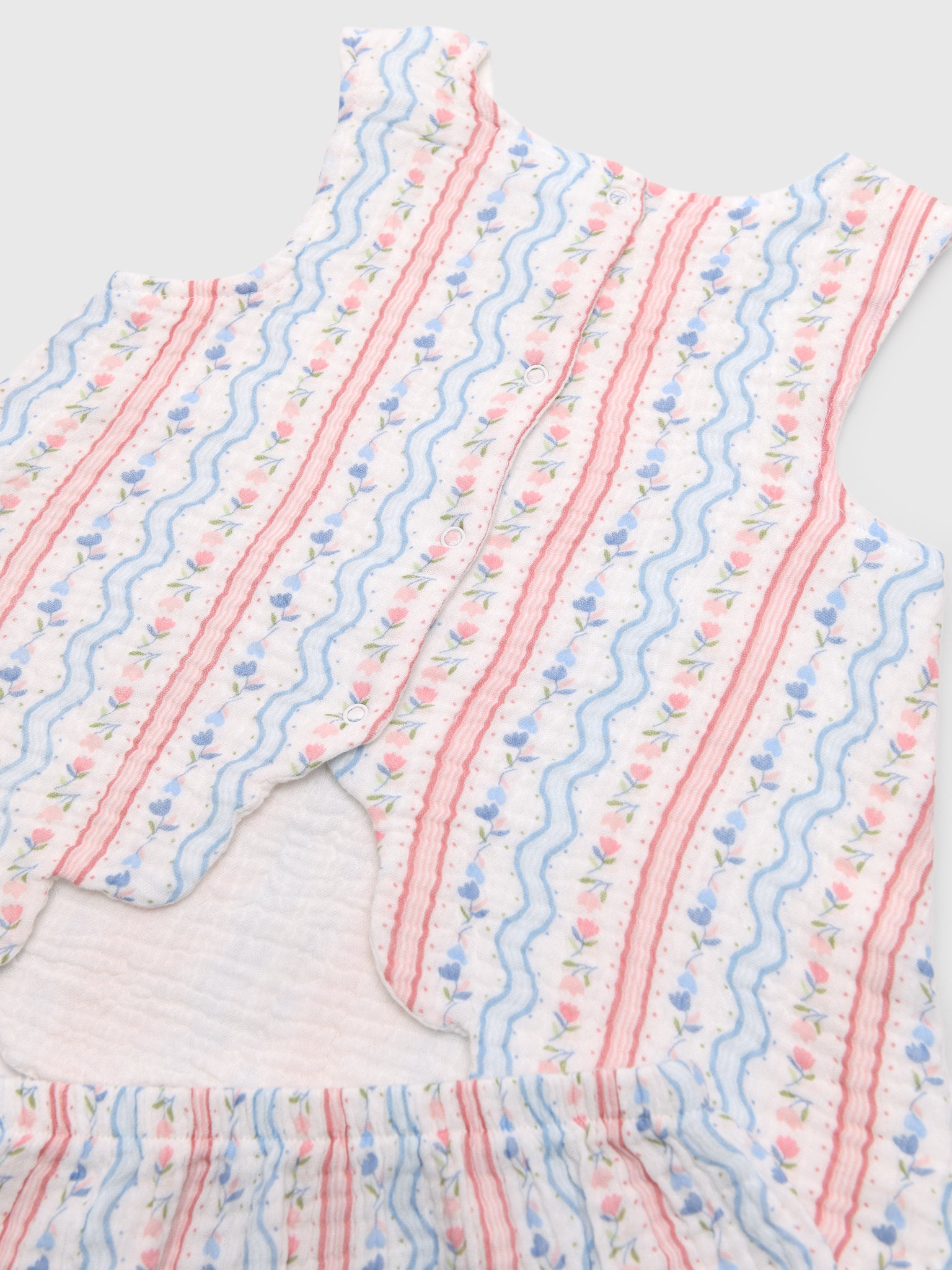 Angel Dear Baby Girls' Scallop Back Top & Bloomer Set - Saint Bernard