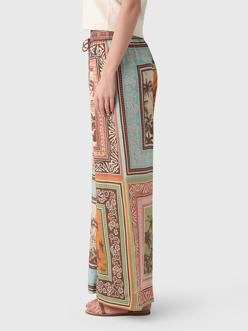 Alemais Women's Alberta Silk Pant - Saint Bernard