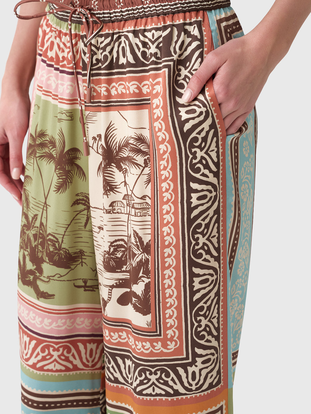 Alemais Women's Alberta Silk Pant - Saint Bernard