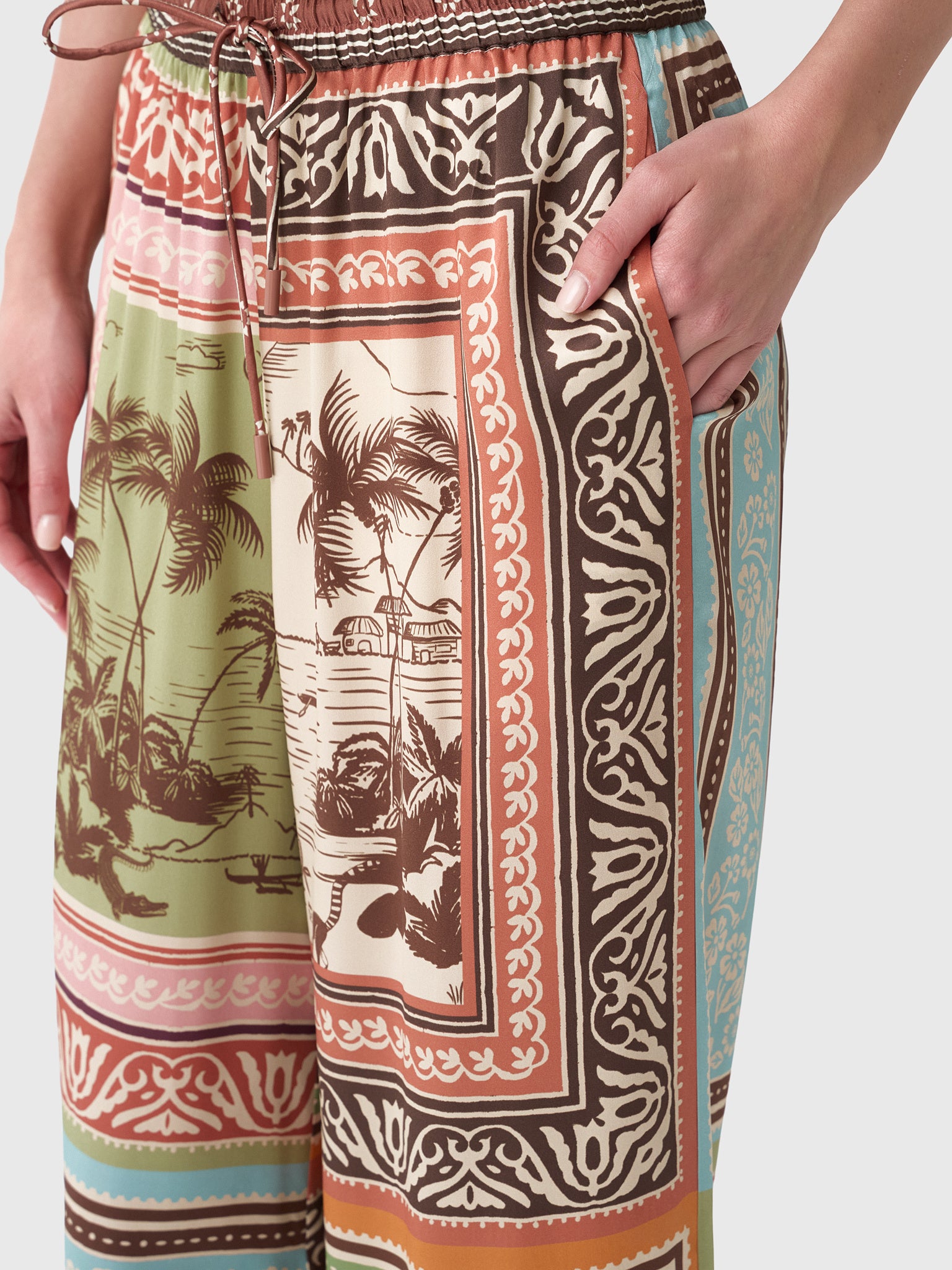 Alemais Women's Alberta Silk Pant - Saint Bernard
