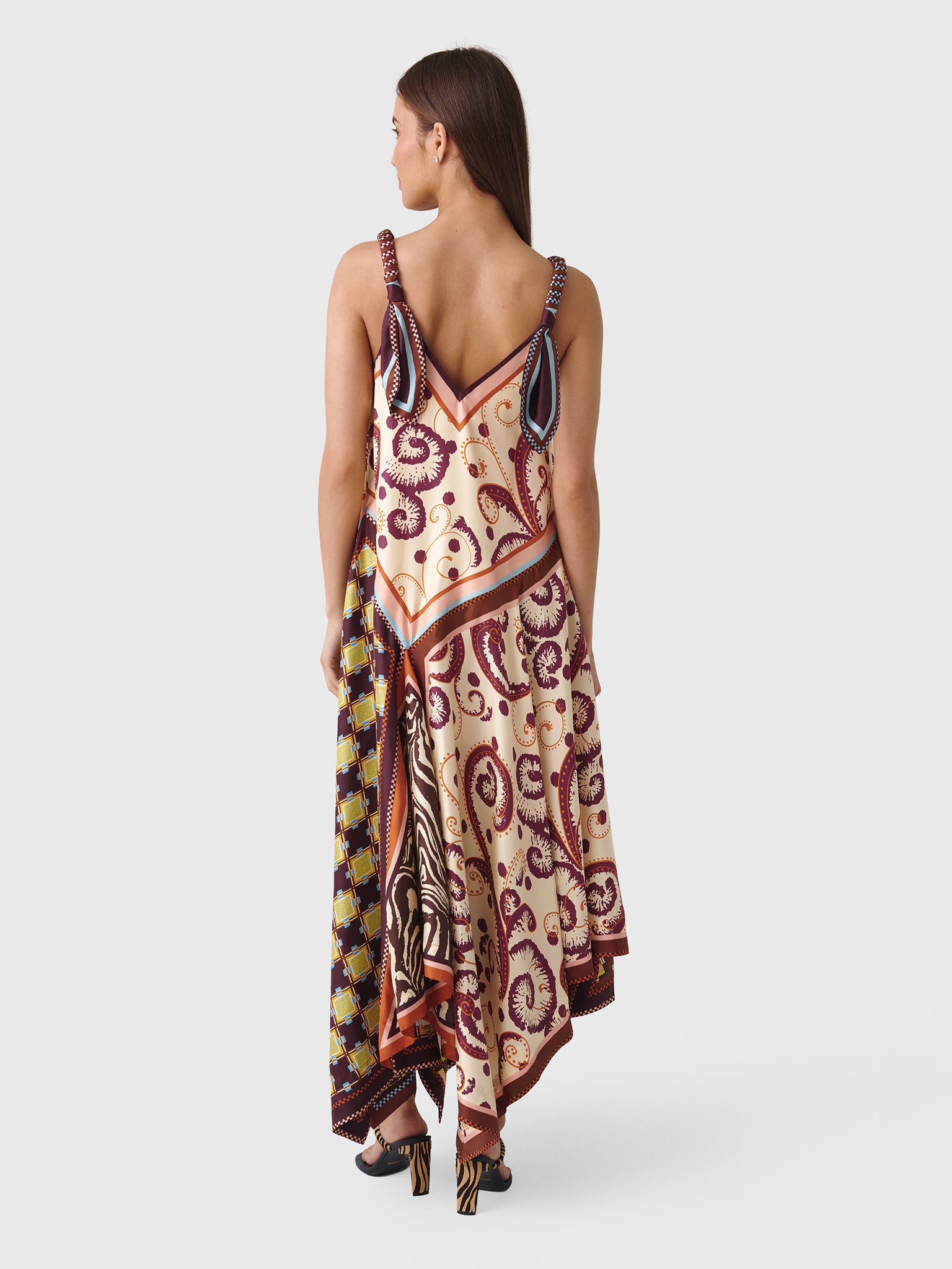 Alemais Women's Wilson Silk Midi Dress - Saint Bernard