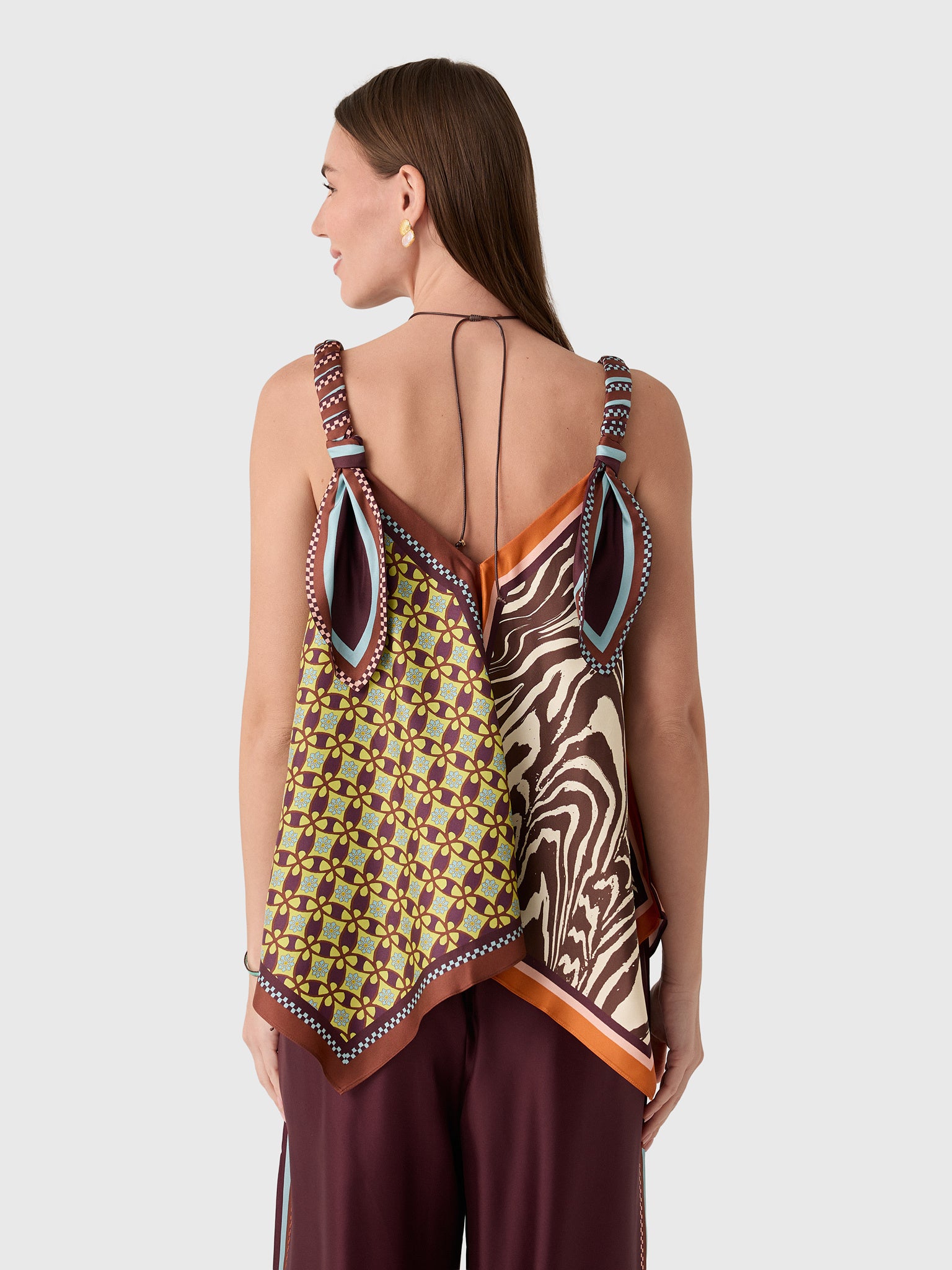 Alemais Women's Wilson Silk Top - Saint Bernard