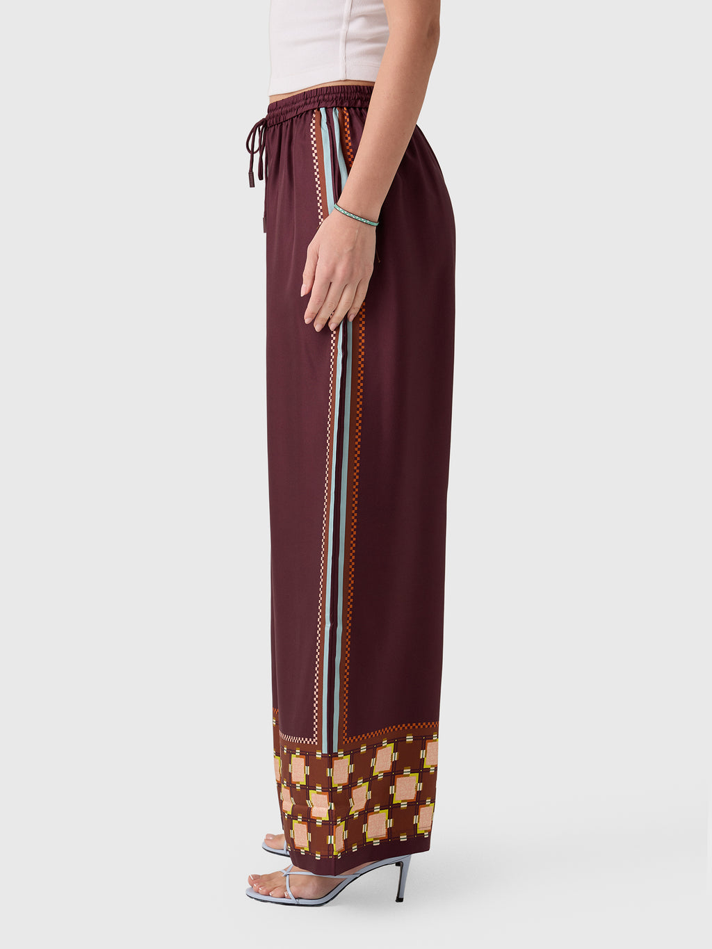 Alemais Women's Wilson Silk Pant - Saint Bernard