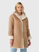 Frauenschuh Women's OliveraLCP Lambskin Coat - Saint Bernard