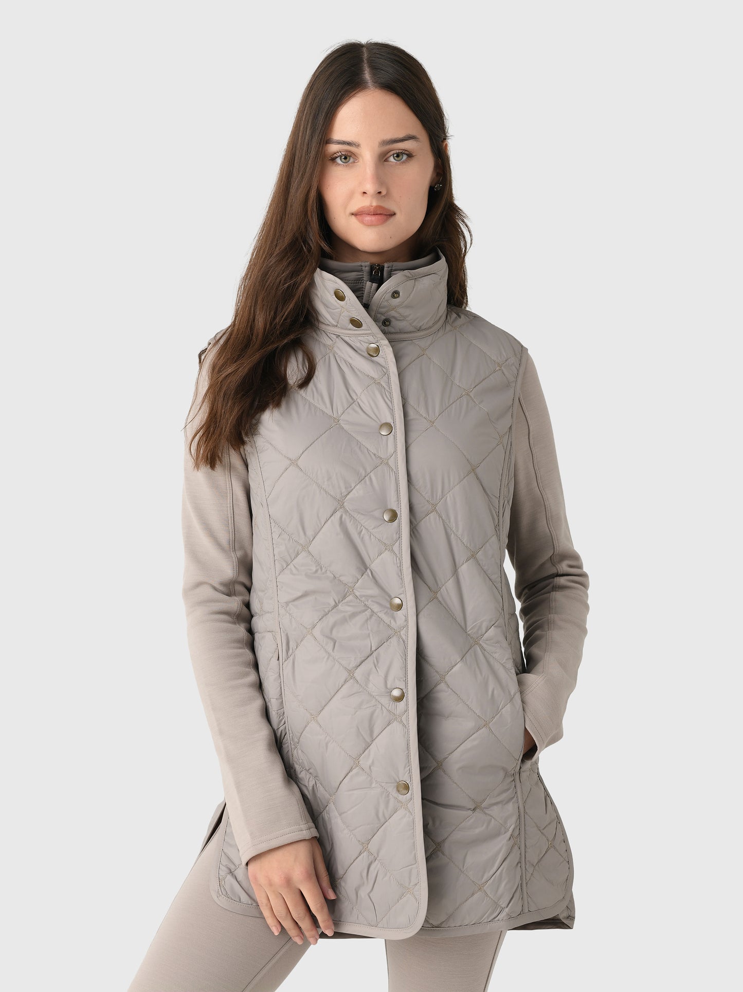 Frauenschuh Women's Kim Long Quilted Vest - Saint Bernard