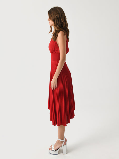 ALC Women's Renzo II Satin Pleated Dress