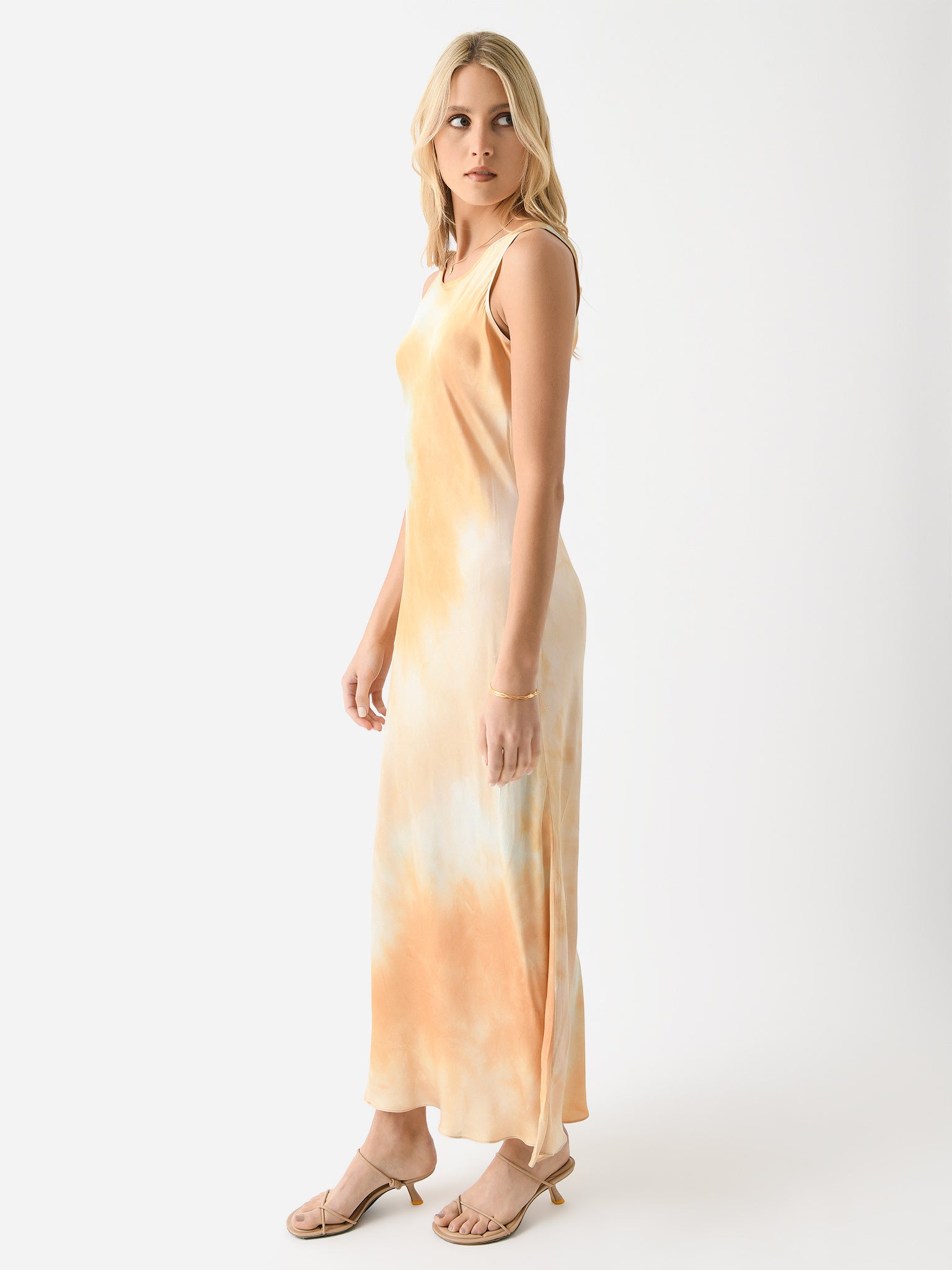 alc maxi dress A.L.C. Lia Jersey Printed in Black/Camel, Size XS twist mix feminine details with sexy cutouts and exclusive fabrications to create a wearable A.L.C. Alessia Textured Satin and