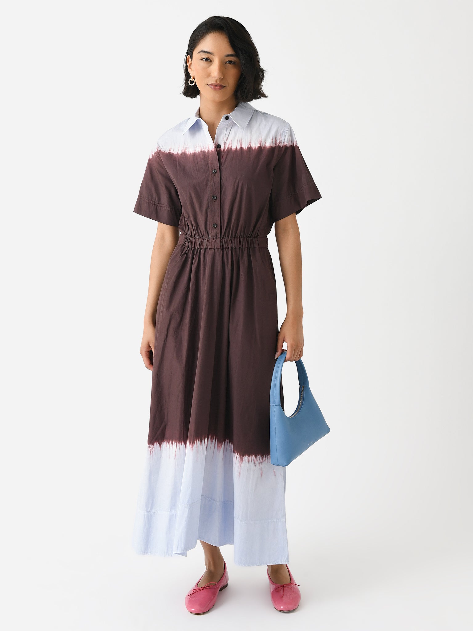 ALC Women's Demi Dip Dye Shirt Dress - Saint Bernard