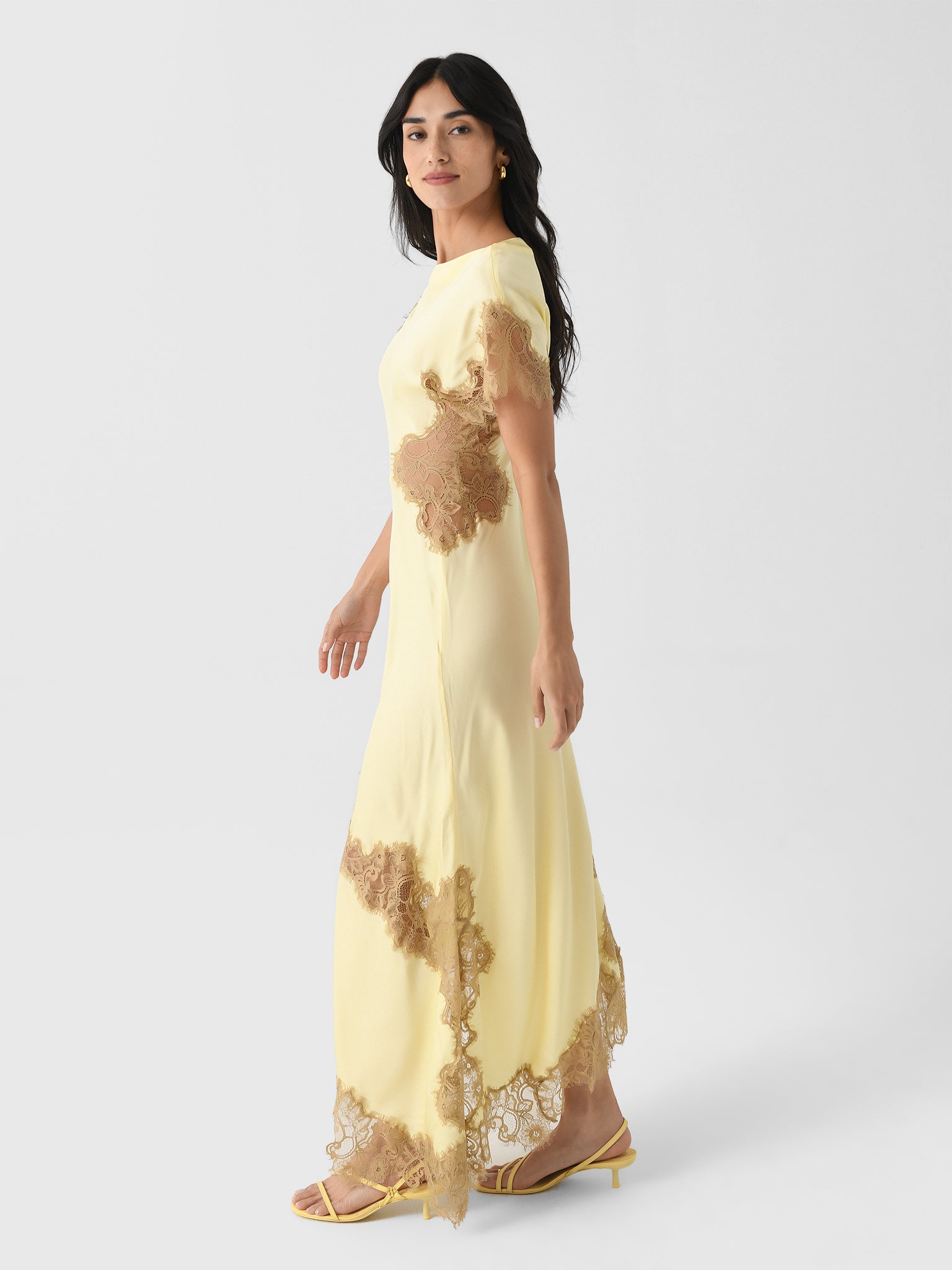 ALC Women's Alessia Satin + Lace Maxi Dress ALC Women's Alessia Satin + Lace Maxi Dress