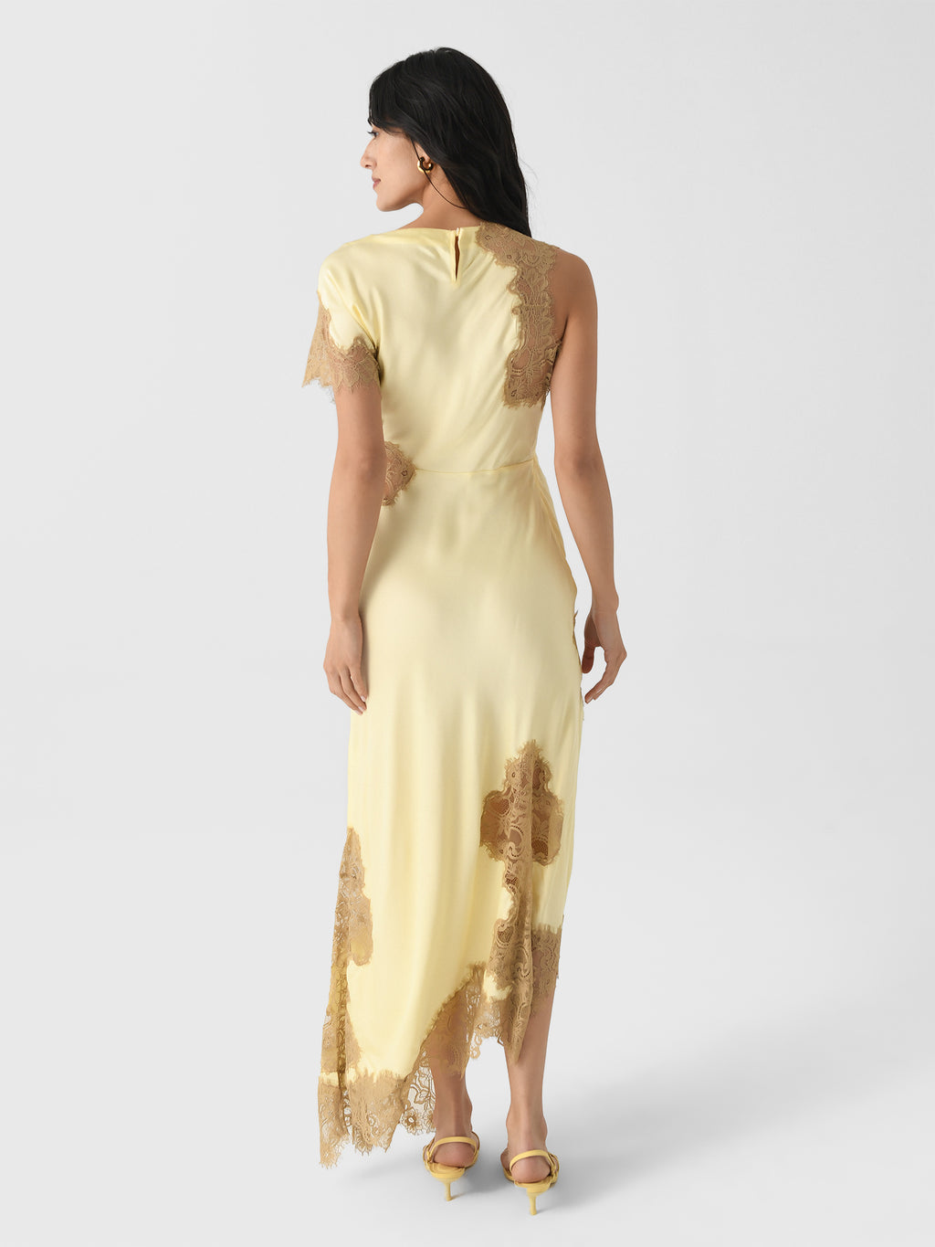 ALC Women's Alessia Satin + Lace Maxi Dress Saint Bernard ALC Women's Alessia Satin + Lace Maxi Dress Saint Bernard