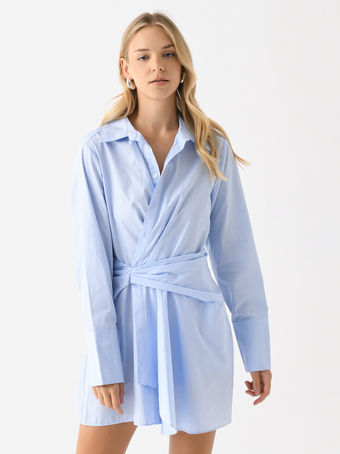 ALC Women's Lydia Cotton Mini Shirtdress - Saint Bernard
