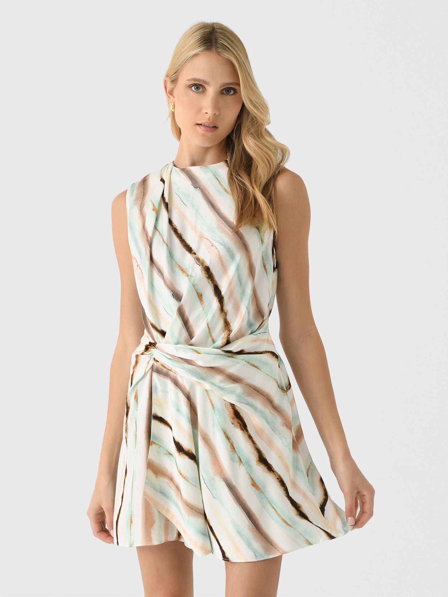 ALC Women's Delia Striped Mini Dress - Saint Bernard