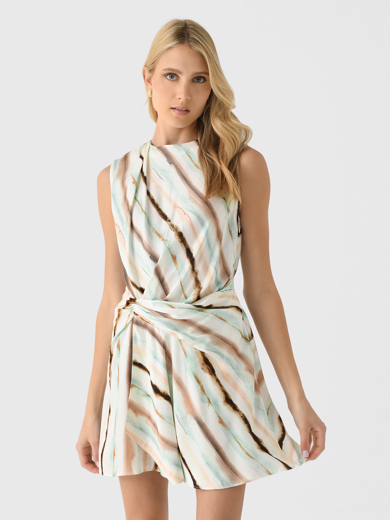 ALC Women's Delia Striped Mini Dress - Saint Bernard