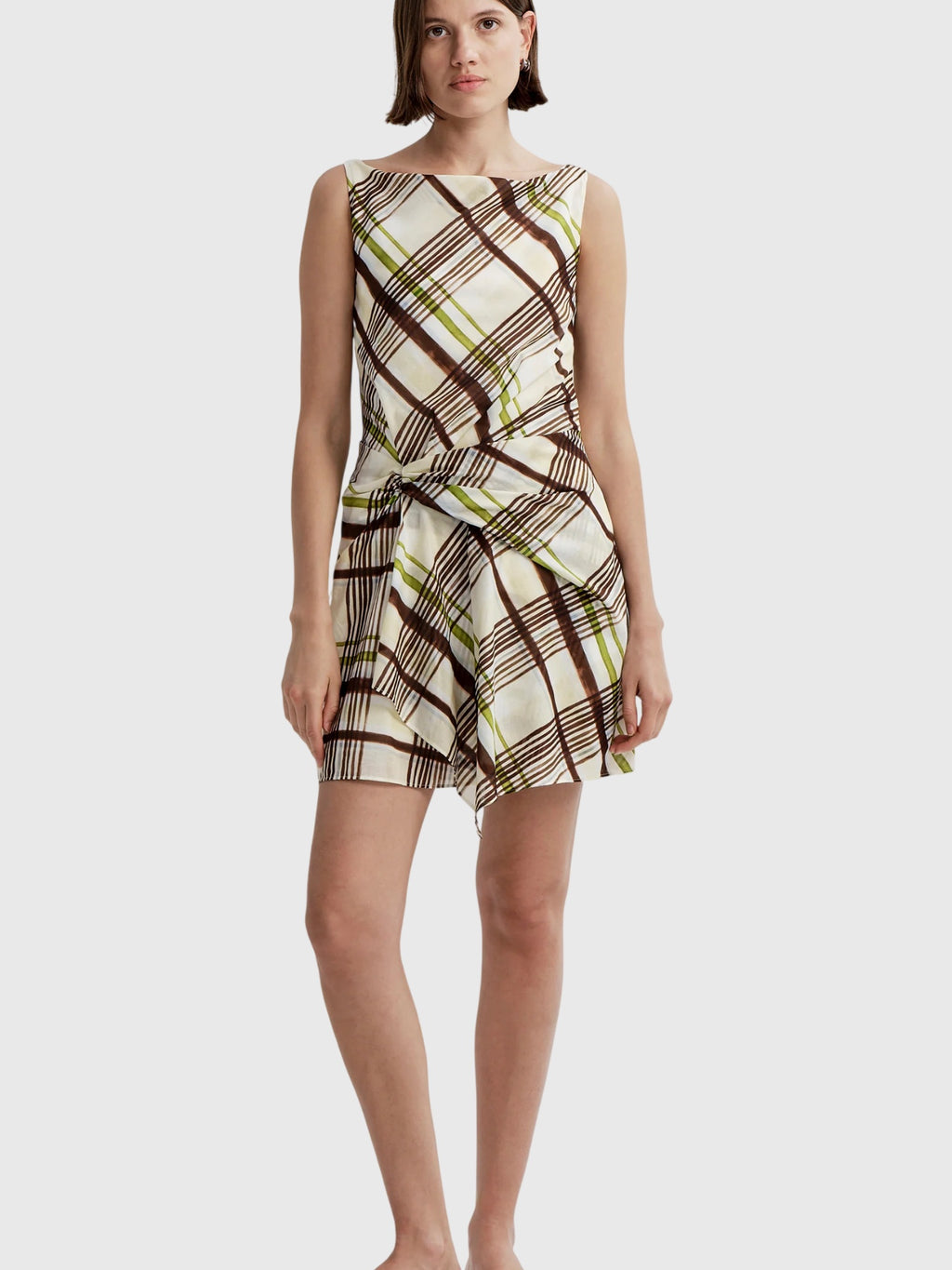 ALC Women's Dea Plaid Cotton Mini Dress
