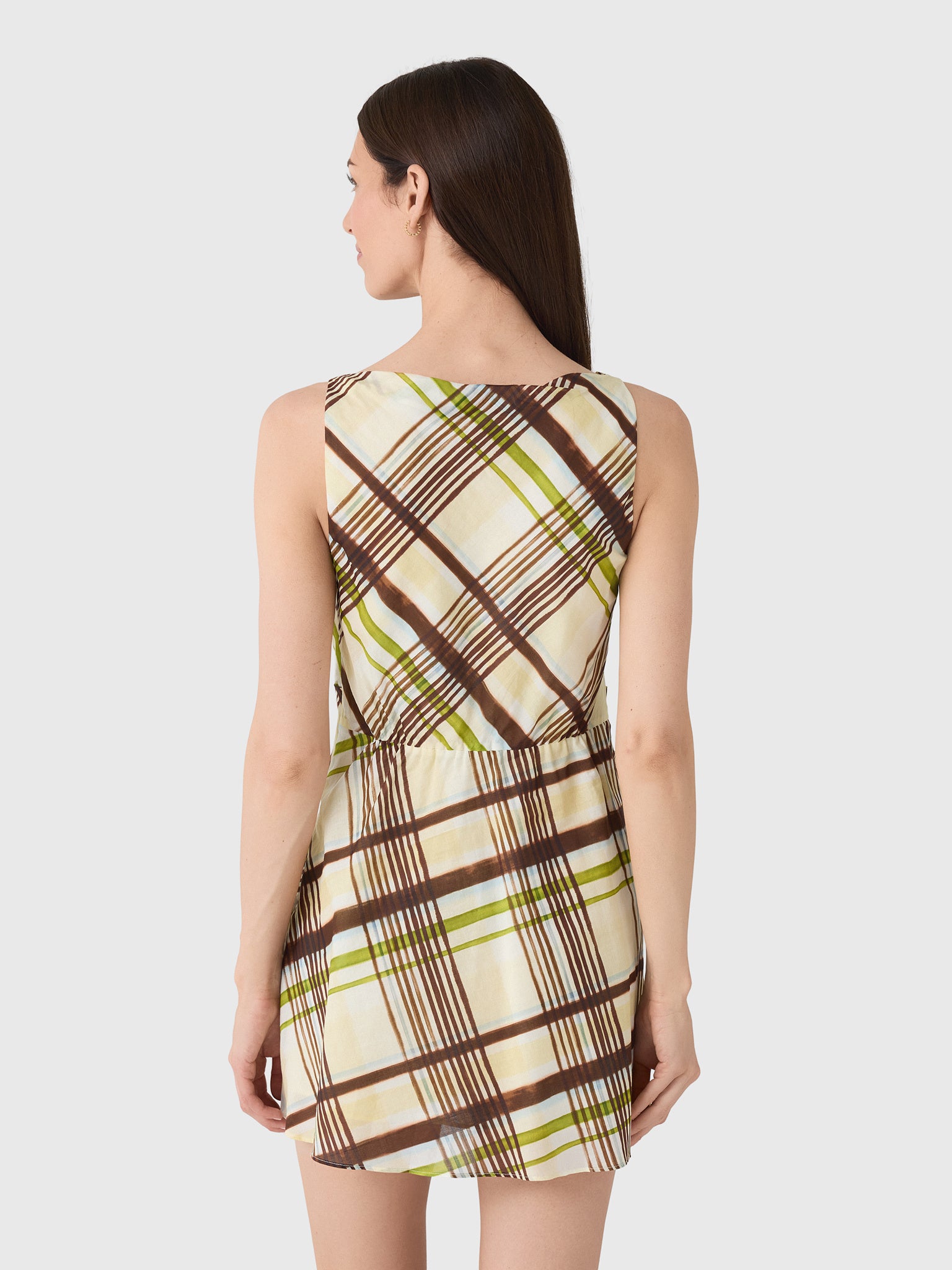 ALC Women's Dea Plaid Cotton Mini Dress - Saint Bernard