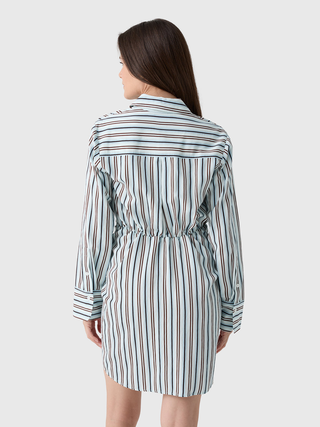 ALC Women's Mia Striped Mini Shirtdress - Saint Bernard