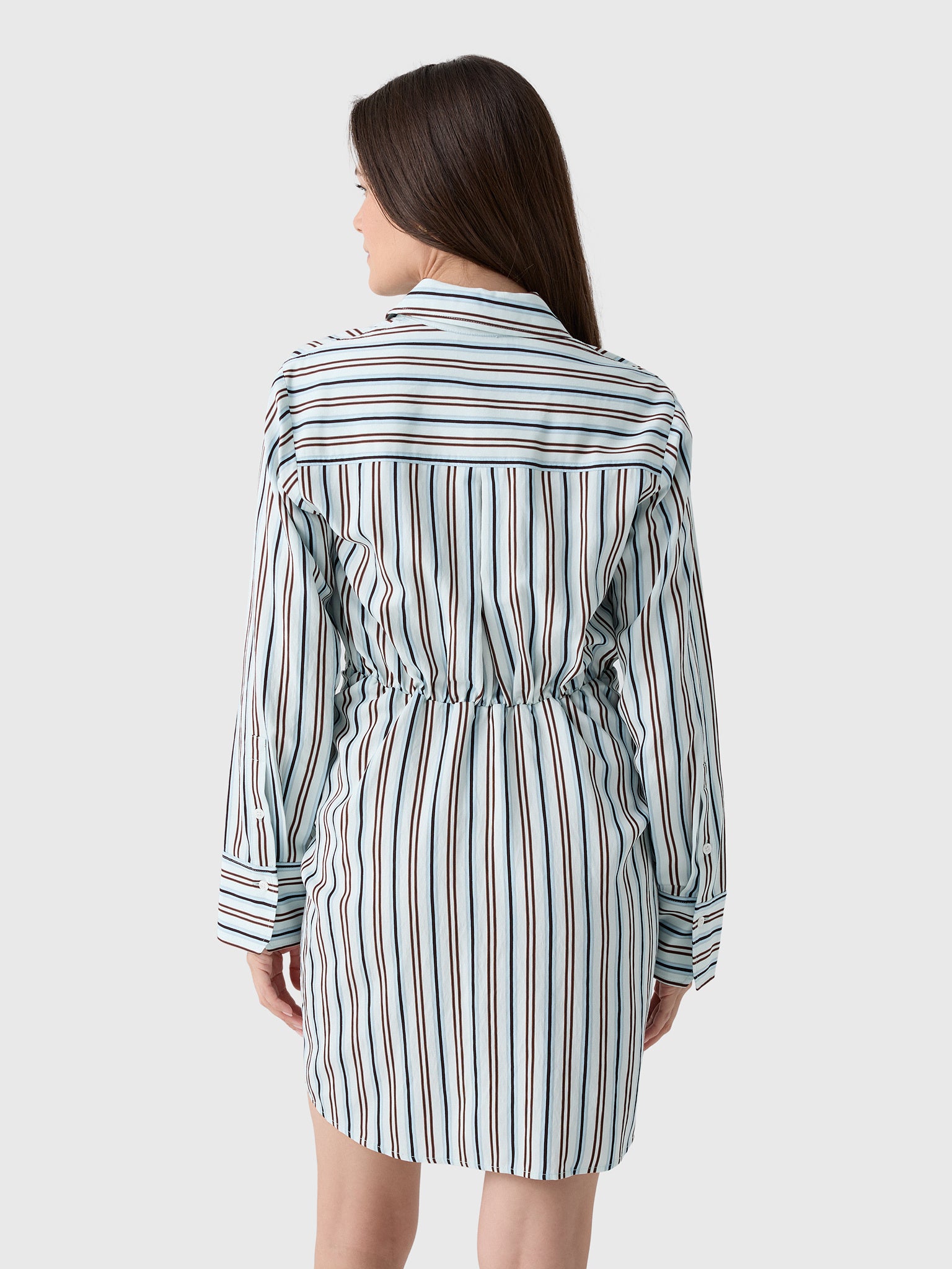 ALC Women's Mia Striped Mini Shirtdress - Saint Bernard