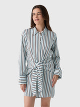 ALC Women's Mia Striped Mini Shirtdress - Saint Bernard
