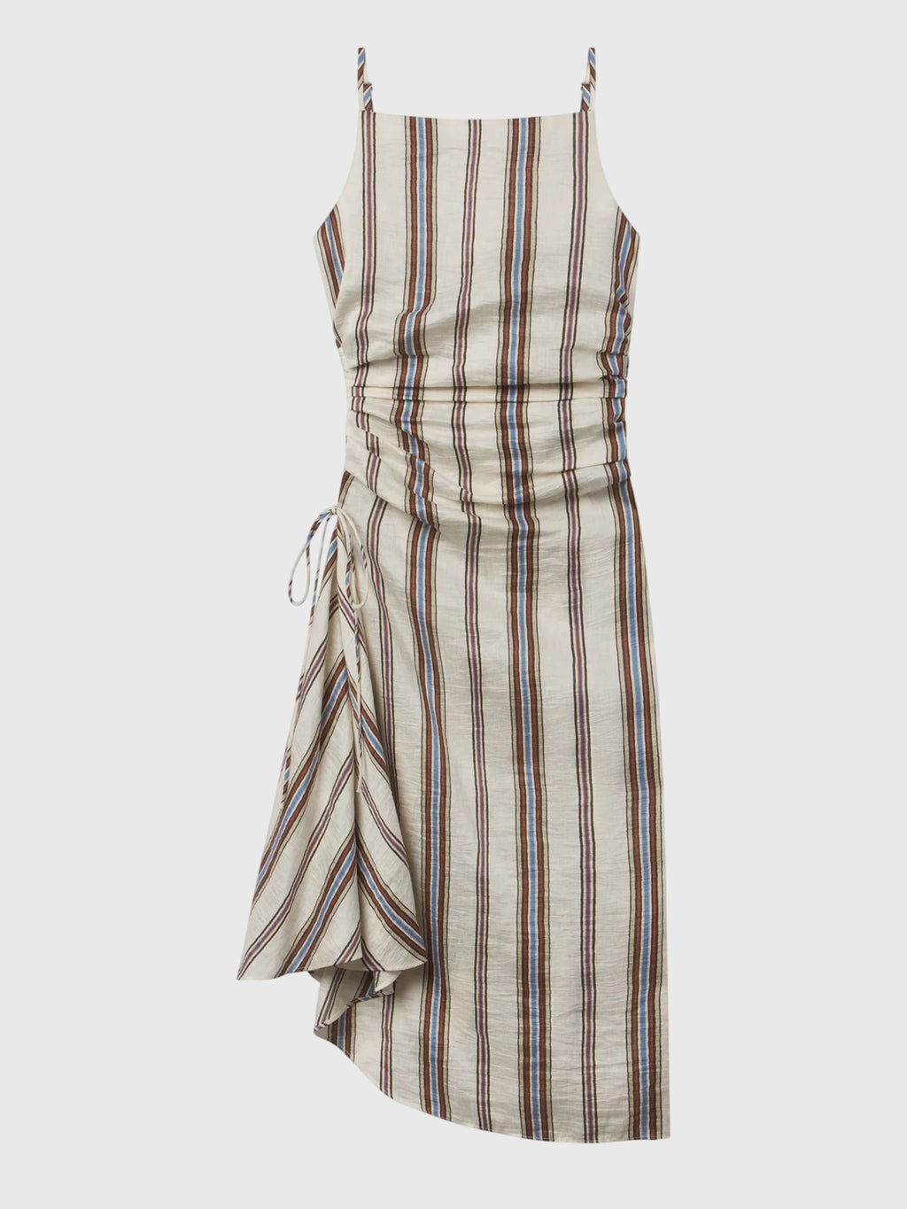 ALC Women's Naomi Striped Linen Midi Dress - Saint Bernard