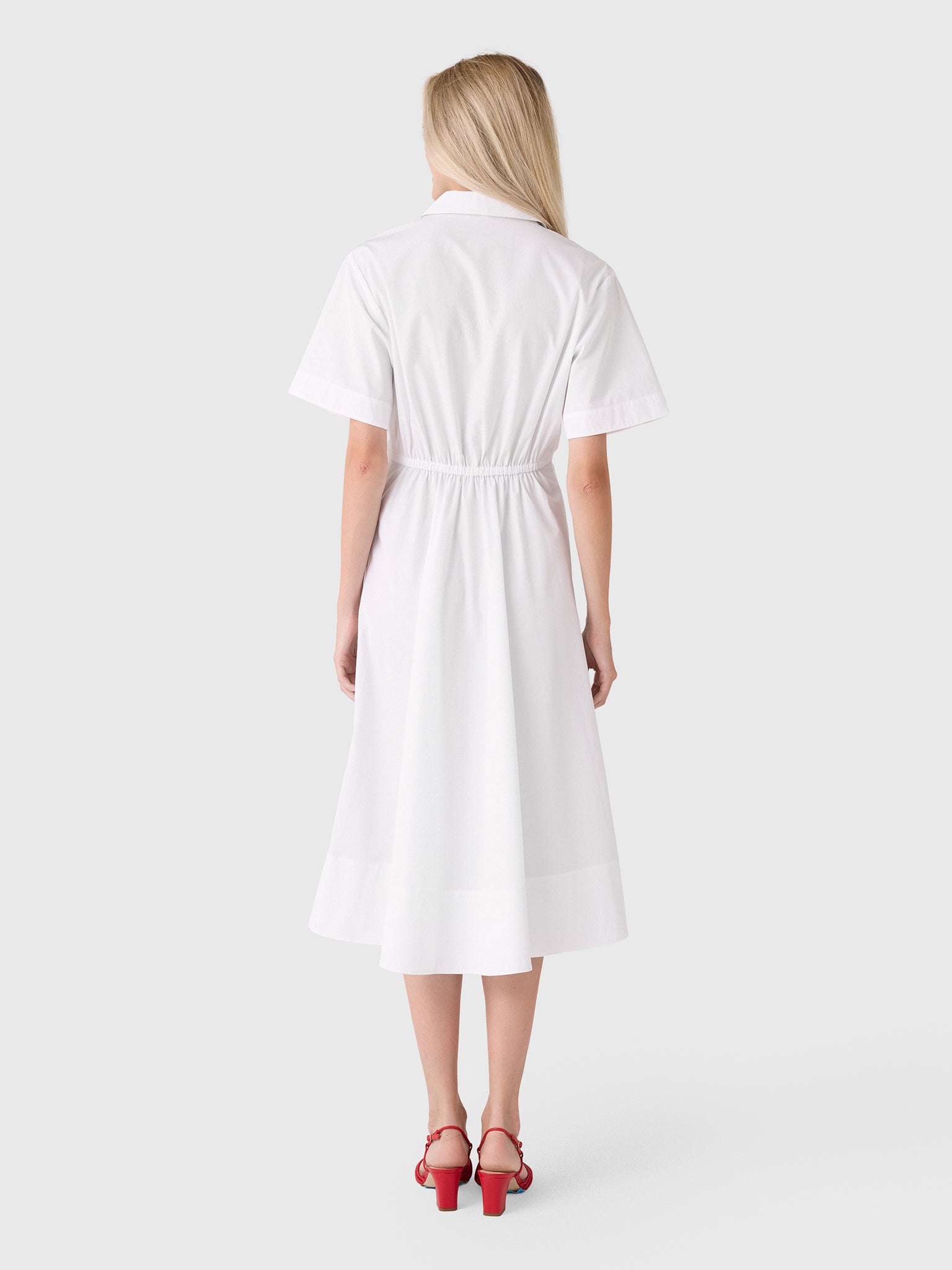 ALC Women's Ana Cotton Midi Shirtdress - Saint Bernard