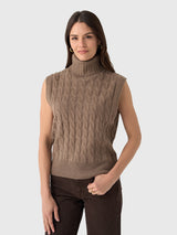 Vanessa Bruno Women's Georgia Sleeveless Sweater - Saint Bernard