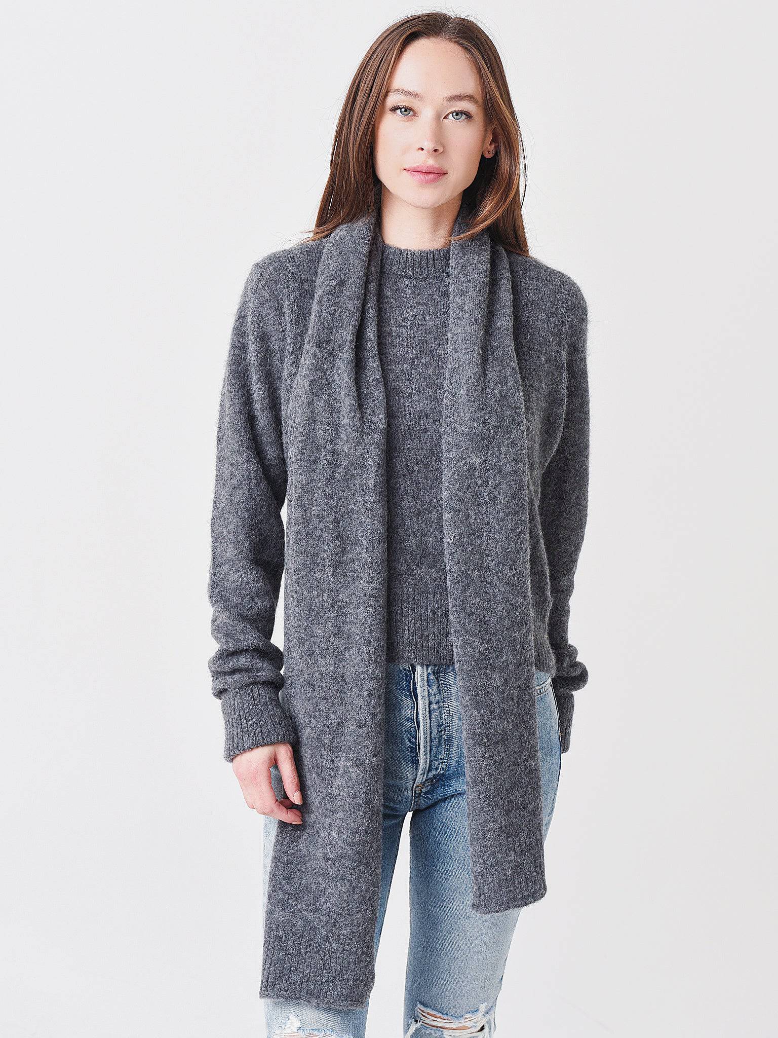 Ciao Lucia Women's Bernard Scarf-Accented Sweater - Saint Bernard