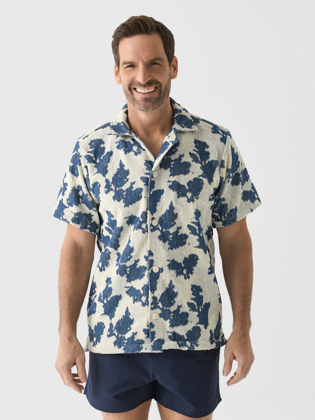 OAS Men's Sail Contraste Cuba Terry Shirt - Saint Bernard