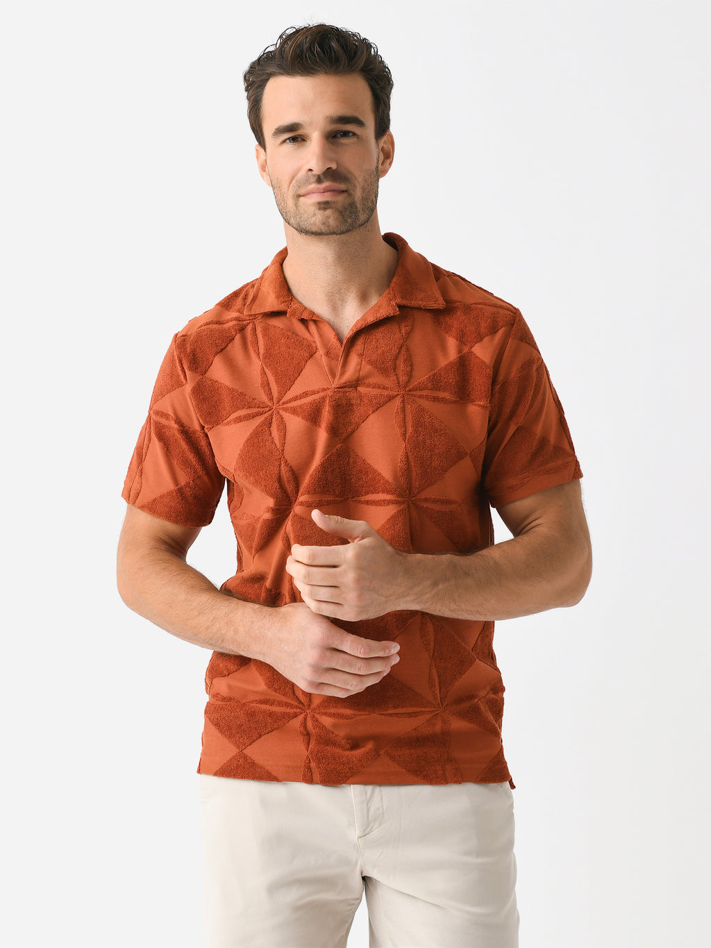 OAS Men's Plateau Polo Terry Shirt - Saint Bernard