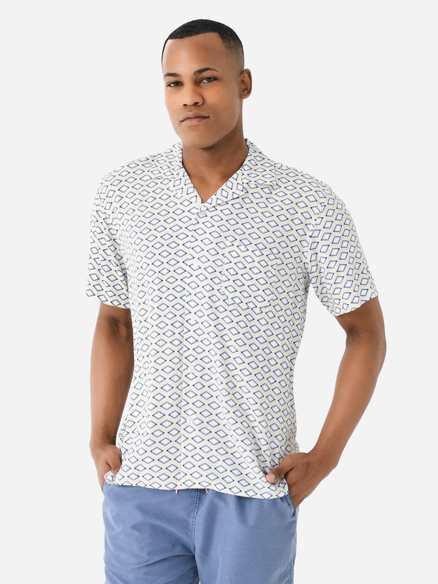 OAS Men's La Place Viscose Shirt - Saint Bernard