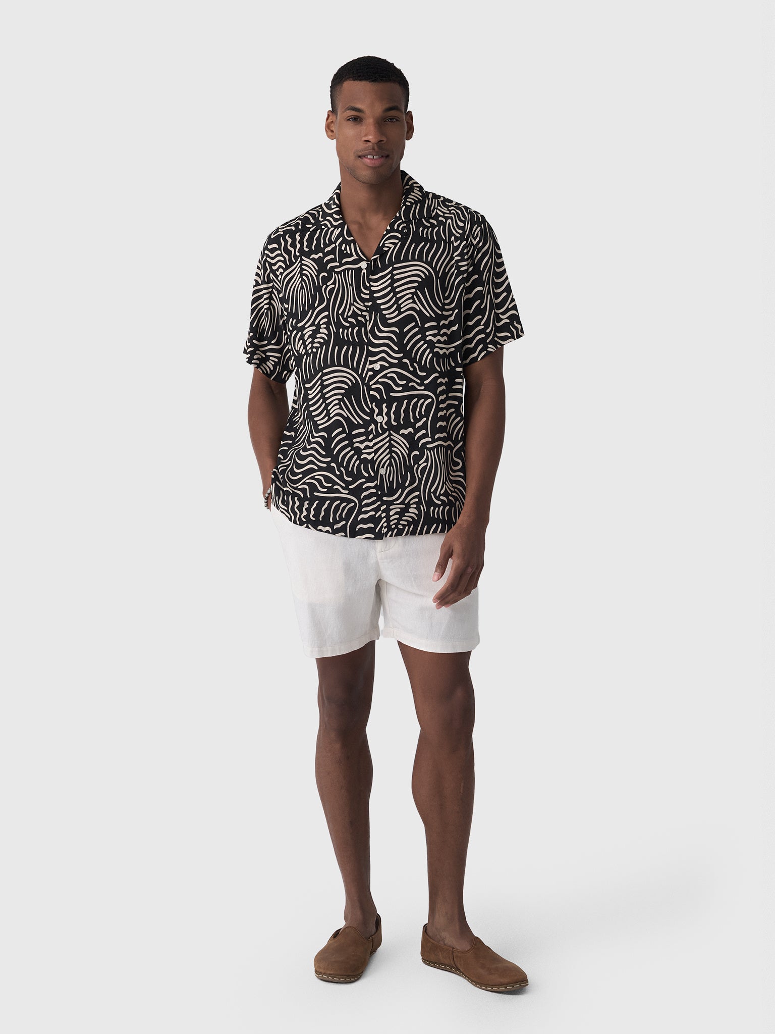 OAS Men's Tar Lorenzo Viscose Shirt - Saint Bernard