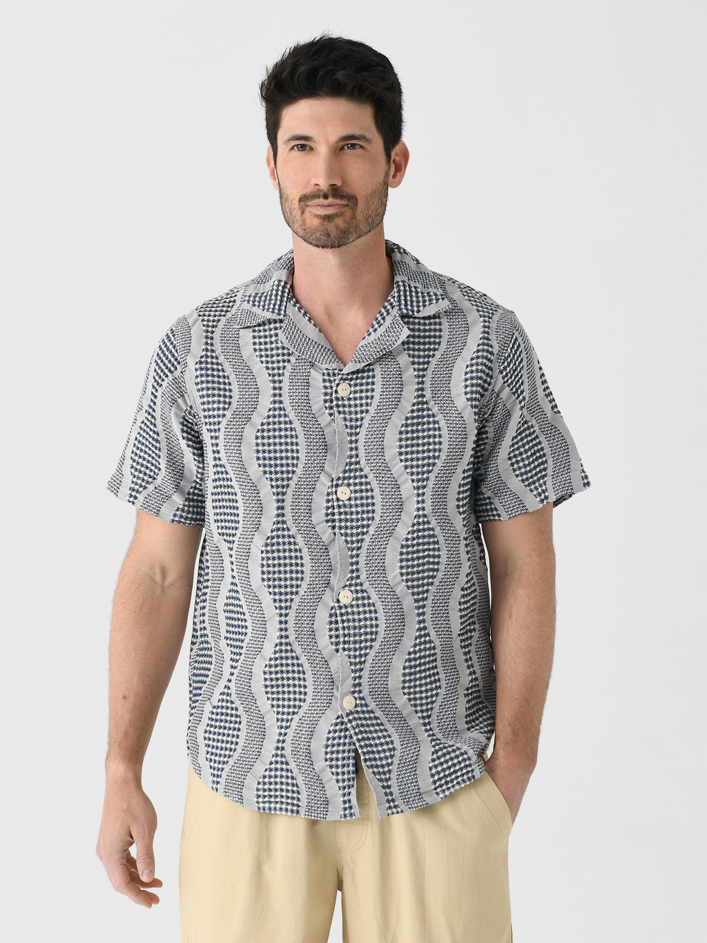 OAS Men's Como Cuba Waffle Shirt - Saint Bernard