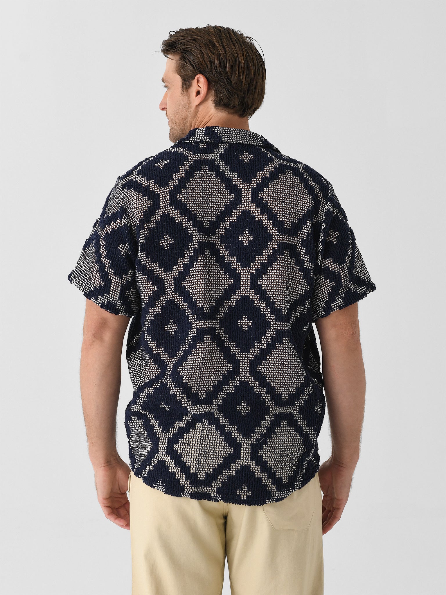 OAS Men's Trastevere Cuba Crochet Shirt – Saint Bernard