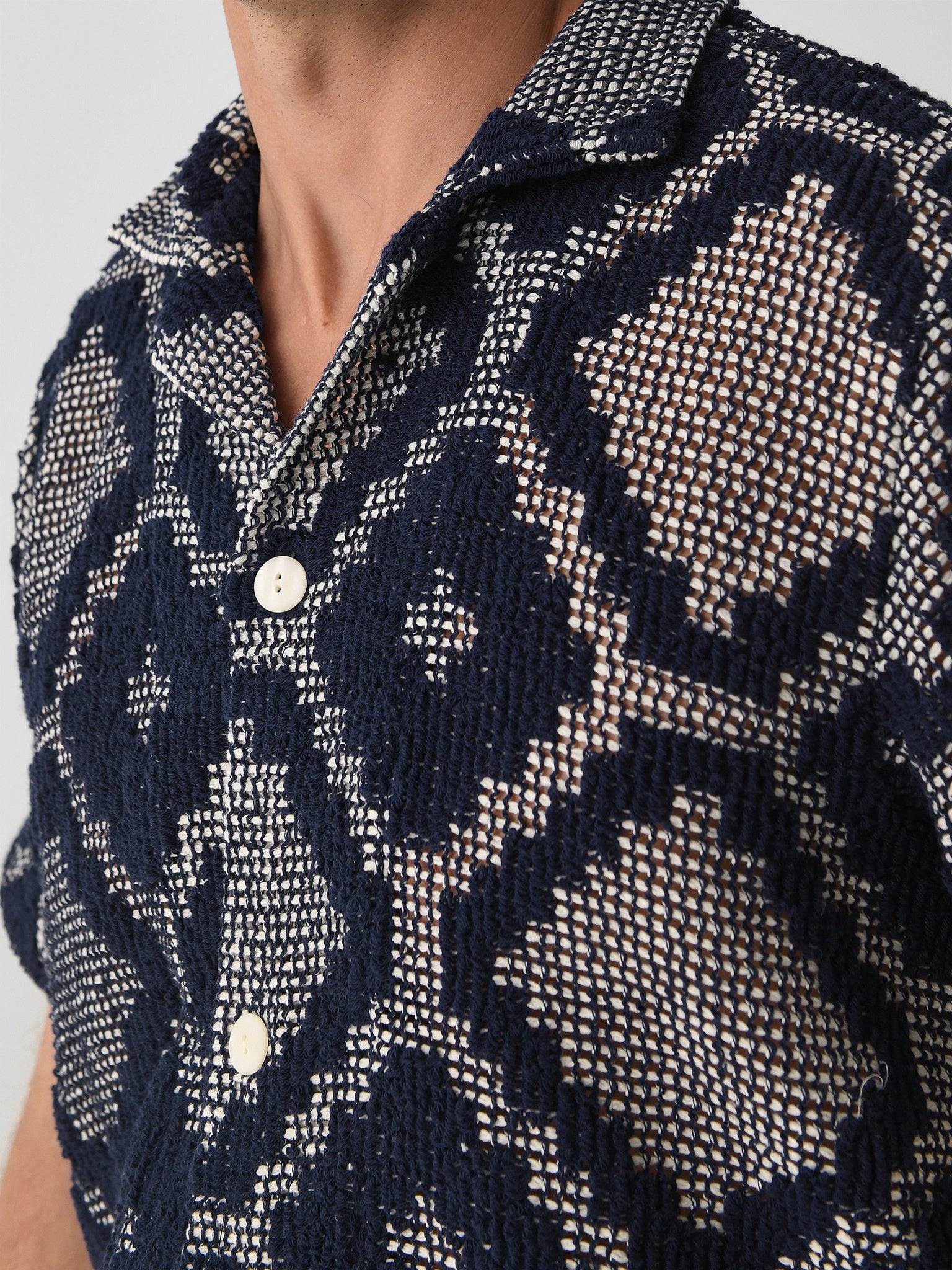 OAS Men's Trastevere Cuba Crochet Shirt – Saint Bernard